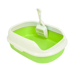 Туалет для кішок з лопаткою Taotaopets 226611 40*29*13,5 см Green