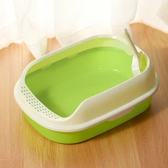 Туалет для кішок з лопаткою Taotaopets 226611 40*29*13,5 см Green