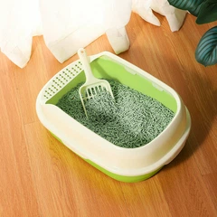 Туалет для кішок з лопаткою Taotaopets 226611 40*29*13,5 см Green