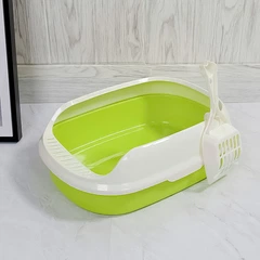 Туалет для кішок з лопаткою Taotaopets 226611 40*29*13,5 см Green