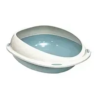 Пластиковий туалет Georplast Shuttle для кішок, блакитний 57×40×19 см