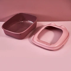 Туалет для кішок з лопаткою Taotaopets 268802 лоток для котів 40*30*20 cm Pink