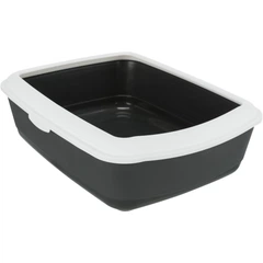 Туалет для котів Trixie Classic відкритий з рамкою сірий 37 х 15 х 47 см (MLZ8665)