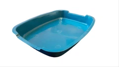 Ecowood Туалет для котів синій 37x27x6 см 6213