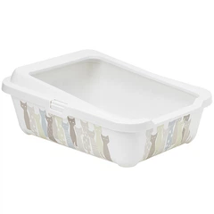 Туалет з бортиком для котів Moderna Hercules Maasai 51х39х19 см (K162027BE)