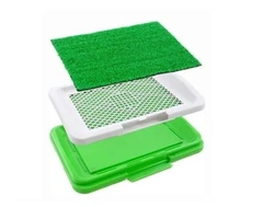 Туалет для собак та кішок Puppy Potty Pad кімнатний, зелений (ZB-1440)