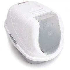 Лоток для котів Comfy EASY Cat Litter Box критий 54 x 40 x 40 см сірий (5905546313834)