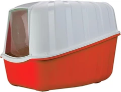 Туалет-бокс для котів з вугільним фільтром та лопаткою MPS KOMODA RED 54*39*40 см (червоний)