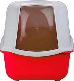 Туалет-бокс для котів з вугільним фільтром та лопаткою MPS KOMODA RED 54*39*40 см (червоний)