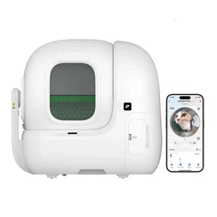 Без бренду Автоматичний лоток PETKIT PUROBOT MAX PRO з камерою 65 л PP ABS TPE Silicone Білий 657x538x603 мм