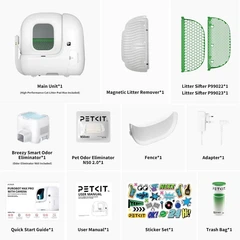 Без бренду Автоматичний лоток PETKIT PUROBOT MAX PRO з камерою 65 л PP ABS TPE Silicone Білий 657x538x603 мм