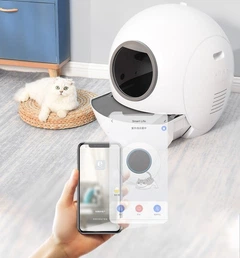 Автоматичний туалет для кішок Els Pet E801 WiFi УФ-стерилізація Білий