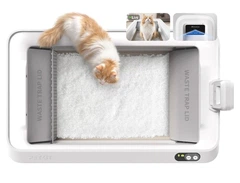 Без бренду Автоматичний самоочисний туалет для котів PETKIT PUROBOT CRYSTAL DUO P9905 з камерою AI та Wi-Fi