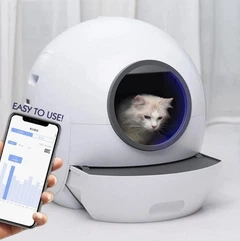 Els Pet Автоматичний туалет для котів ElsPet Spaceship 1 з Wi-Fi та УФ-стерилізацією