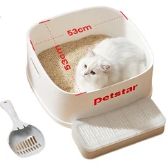 Туалет для котів PETSTAR закритий великий, водонепроникний