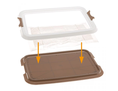 Туалет для собак Ferplast Hygienic Pad Tray Small для гігієнічних пелюшок 49x36x3 см 85346311