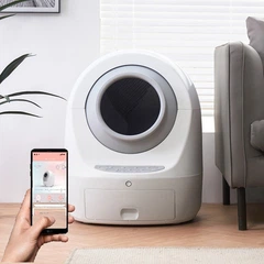 Без бренду Автоматичний туалет для кішок PET MEET 2 WiFi УФ-стерилізація Білий