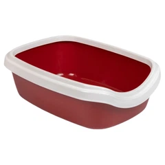 Туалет для котів Природа Comfort M 41х30х13.5 см — бордо