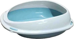 Туалет для кішок Georplast Shuttle овальний, блакитний, 10530, 45×36×15.5 см