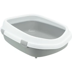 Туалет Trixie "Primo XXL Litter Tray" для кішок 56см х 25см × 71см сірий з білим (TX-40174)