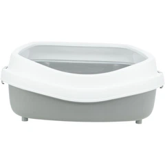 Туалет Trixie "Primo XXL Litter Tray" для кішок 56см х 25см × 71см сірий з білим (TX-40174)
