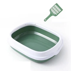 Лоток для котів з бортиком Pet Style різнокольоровий 48х40х14