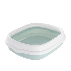 Лоток для котів з бортиком Pet Style різнокольоровий 48х40х14