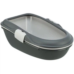 Туалет для котів Trixie Berto 39x22x59 см — з роздільною системою темно-сірий