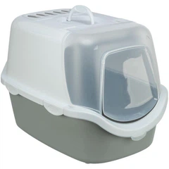 Туалет Trixie Vico Open Top для котів 40см х 40см × 56см білий з сірим (TX-40343)