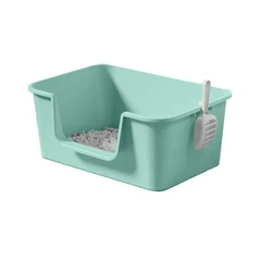 Туалет для котів Taotaopets 262207 39.5 x 25.5 x 16 см М'ятний (13609-92960)