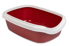 Без бренда Туалет для котів і кішок Comfort М 41х30х13.5 см бордо Природа