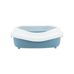 Туалет Trixie Прімо XXL з бортиками 56 х 25 х 71 см синьо-білий