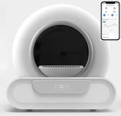 Автоматичний туалет для кішок TONEPIE T-02 WiFi ОZОN-стерилізація Білий