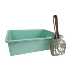 Туалет для кішок Taotaopets 263303-2 Mint Green з лопаткою