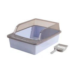Туалет для кішок з лопаткою Taotaopets 263303 34х26х17 см Blue (13796-90794)