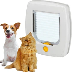 Без бренда Дверцята для котів і собак малих порід Ferplast Swing 3 225 × 252 мм білі 72102011