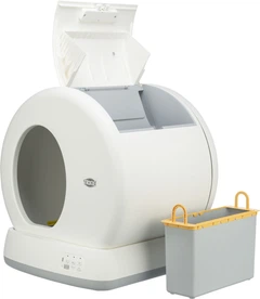 Туалет Trixie 40040 для кота "Self-Cleaning", що самоочищується, 53х55. 5х52см,білий (TX-40040) 4011905400402