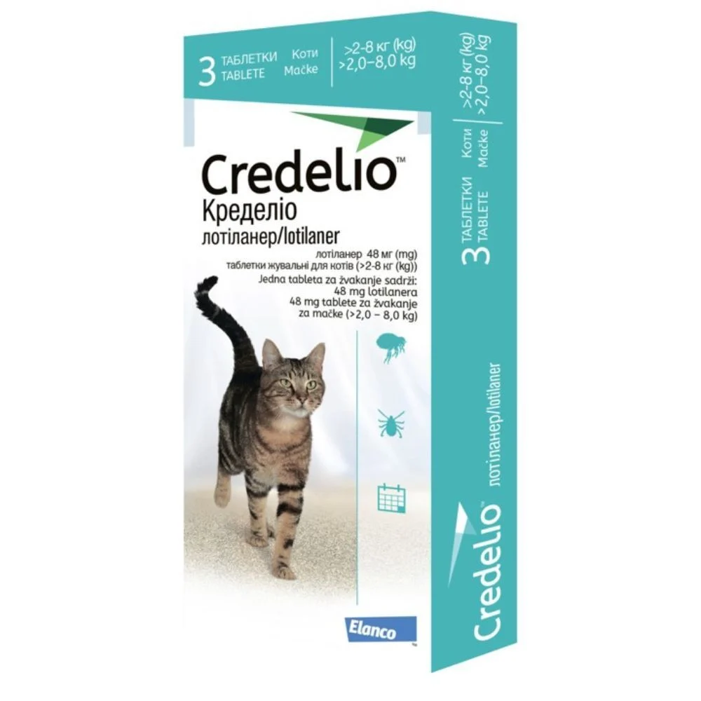 Credelio Препарат Elanco Lotilaner шт для котів