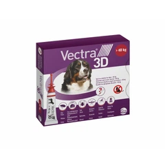 Вектра 3D Ceva Sante Animale 40,1-65,0 кг (3 х 8,0 мл)