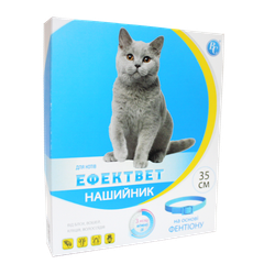 ЕфектВет Препарат Ошейник COLOR протипаразитний для котів