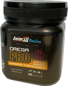 AnimAll Добавка домішка VetLine Omega для собак середніх порід