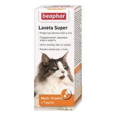 BEAPHAR Laveta Super від линьки, для здорової шкіри та гарної блискучої шерсті котів 50 мл