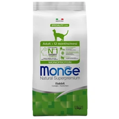 Monge Cat Monoprotein Rabbit – Сухий монопротеїновий корм з кроликом для дорослих котів