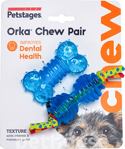 Petstages Orka Chew Pair "Кісточка та гантель" для собак малих порід