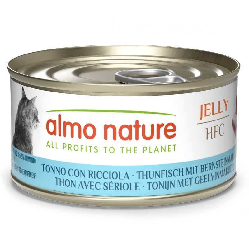 Almo Nature Вологий корм (шматочки в желе) з рис тунець для дорослих котів