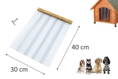 Dog House Силіконова шторка для будки DogHouse 30х40см - розмір М