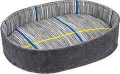 Бортик овальний бязь+фетр Barksi Comfort S 34x45x10 см Сірий (358211)