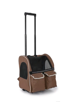 Рюкзак-візок для домашніх тварин SENFUL 3-In-1 Pet Trolley Brown