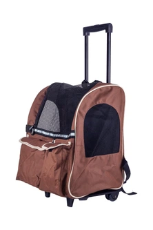 Рюкзак-візок для домашніх тварин SENFUL 3-In-1 Pet Trolley Brown