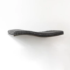 Настінна поличка для котів Kitsune Garden Gray/Black 70-30-5 см